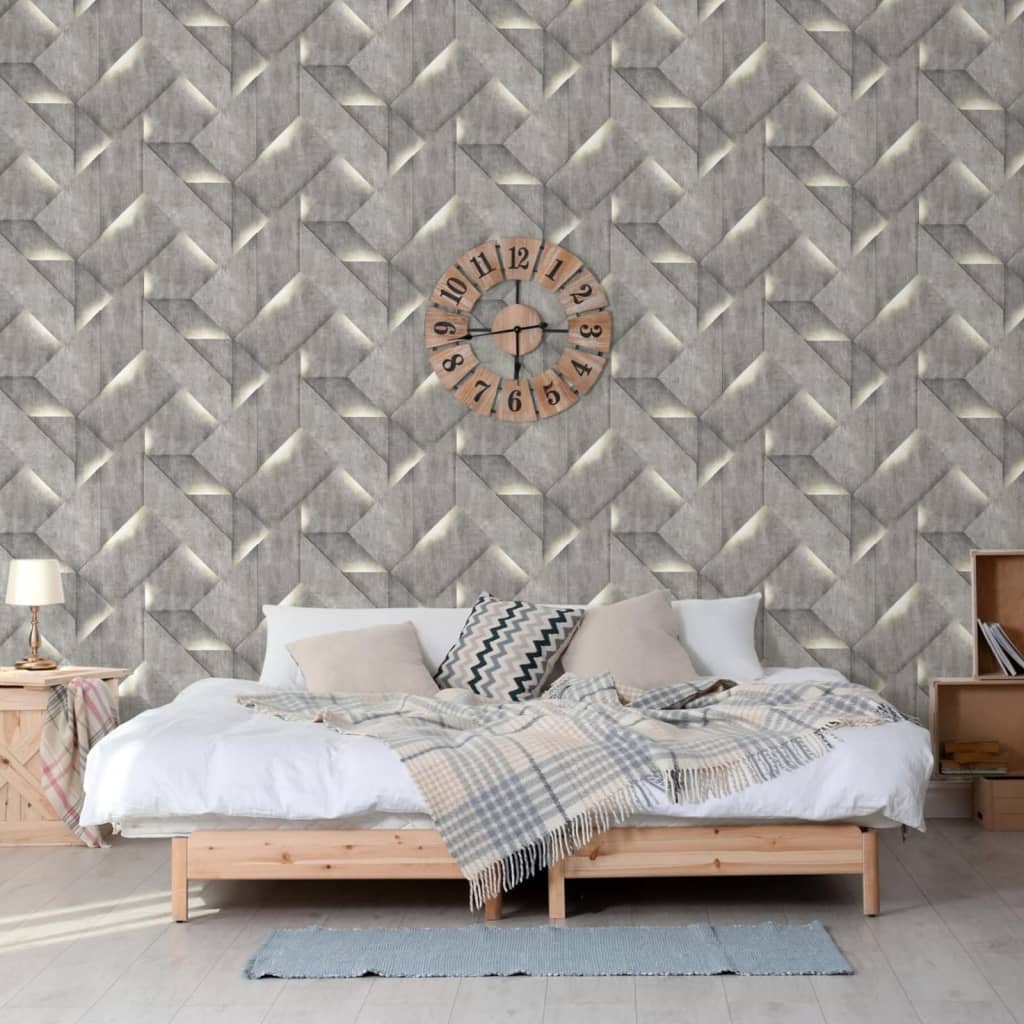 Dutch wallcoverings tapet onyx mørkegrå